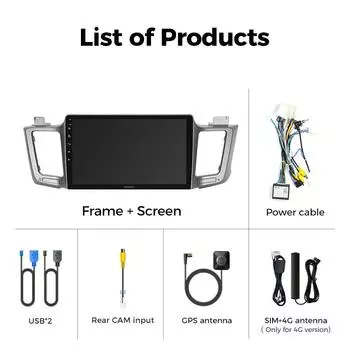 Ainavi автомобильное радио для Toyota RAV4 RAV 4 XA40 2012-2019 Carplay Android Auto Qualcomm автомобильный стерео мультимедийный проигрыватель DSP 48EQ 2 Din