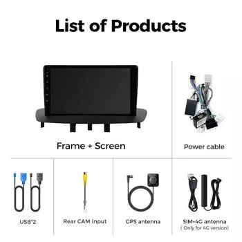 Ainavi Car Radio Multimedia Play для Renault Megane 3 Fluence Samsung SM3 2008 - 2014 Android 12 Wireless Carplay DSP 48EQ 2 Din