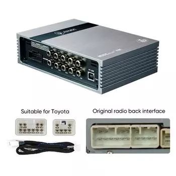 Ainavi P48E Автомобильный DSP для Toyota Цифровой сигнальный процессор Автомобильный усилитель 31-полосный эквалайзер 8-канальный выход 4-канальный вход CHINA