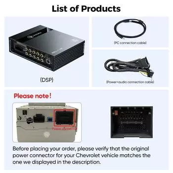 Ainavi P48E DSP для Chevrolet Equinox Malibu Trax Processor Bluetooth Car Amplifier 4 канала аудио Low Amp для звука автомобиля CHINA