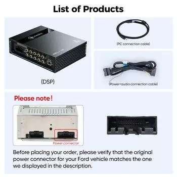Ainavi P48E DSP для Ford Fiesta Focus kuga Mondeo Escape Процессор Bluetooth Автомобильный усилитель 4-канальный аудиоусилитель звука автомобиля CHINA