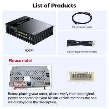 Ainavi P48E DSP для Nissan Qashqai JUKE Note процессор Bluetooth автомобильный усилитель 4 канала Automotivo Audio Low Amp для звука автомобиля CHINA