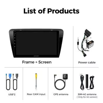 Ainavi стереосистема Радио для Skoda Octavia 3 2014 2015 2016 2017 2018 2019 Мультимедиа Android Auto Wireless Carplay WiFi DSP BT