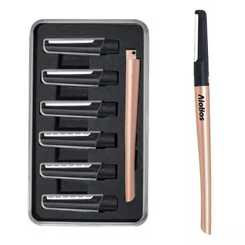 AioBos Face Smoother Holder типы сменных 6 штук в бритвенном станке для чувствительной кожи лица бритва для бритья бритва для бровей уход за старой омертвевшей кожей