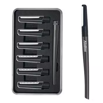AioBos Face Smoother Holder типы сменных 6 штук в бритвенном станке для чувствительной кожи лица бритва для бритья бритва для бровей уход за старой омертвевшей кожей