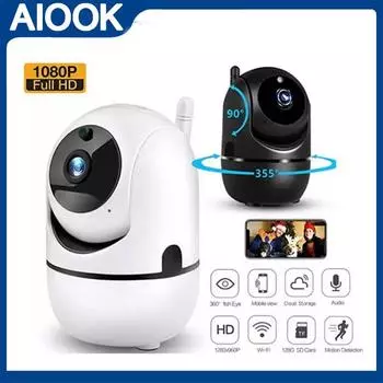AIOOK CCTV умная IP-камера HD 1080P уличная беспроводная облачная камера с автоматическим отслеживанием инфракрасная Wi-Fi домашняя камера наблюдения