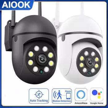 AIOOK уличная беспроводная камера 1080P устройство водонепроницаемое автоматическое отслеживание гуманоид Wi-Fi PTZ Camara Vigilancia Wi-Fi