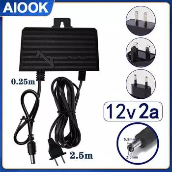 AIOOK зарядное устройство для уличной камеры безопасности 12 В Wi-Fi камера видеонаблюдения 5 В блок питания 3 метра зарядное устройство водонепроницаемое огнестойкое зарядное устройство для камеры