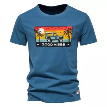 AIOPESON, 100% хлопковая футболка для мужчин, Soft Touch, высококачественная брендовая мужская футболка с коротким рукавом, футболки с графикой, повседневная мужская одежда Asia M 50-55 kg серый