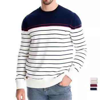 AIOPESON 2024 New Mens High End Classic Striped Sweater With Two Tone Splicing Fashionable And Casual Knitted Cotton Sweater