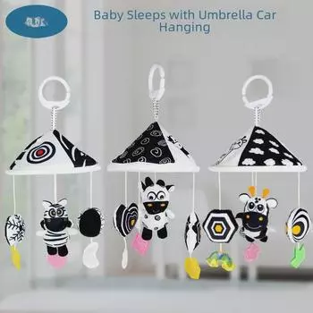 Aipinqi черно-белая подвесная машинка и детская кроватка игрушка-музыка для раннего образования