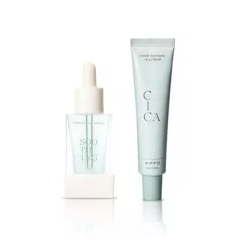 AippoExpert Успокаивающая ампула 30 мл + Cica Cream 40 мл Набор