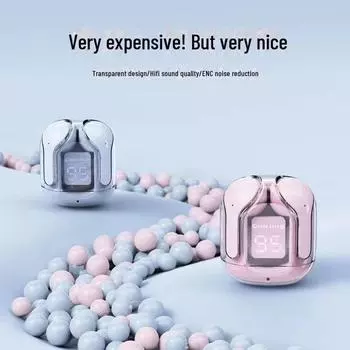 Air31 Air39 Прозрачные Bluetooth-наушники с цифровым дисплеем и длительным сроком службы батареи Air31 розовый