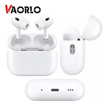 Air 5 TWS Gaming Wireless Bluetooth 5.3 Наушники с GPS-позиционированием Изменение имени Беспроводная зарядная гарнитура для IOS Android белый