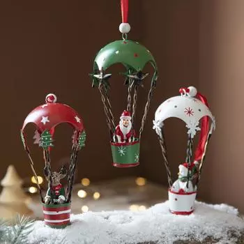 Air Balloon Decoration Hanging Christmas Wall Art Party Decor Gift For Kids Room Creative X Mas Tree Adornment красный