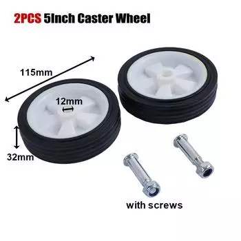 Air Compressor Accessories/ Caster Wheels 5-6In Shock Absorption/Non-Slip Silent 2pcs 5Inch Wheel