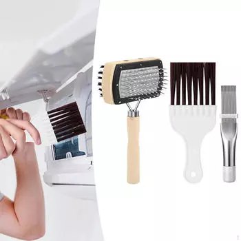 Air Conditioner Condenser Fin Cleaning Brushes Cleaner Kit Nonslip Professional Supplies Coil Brush