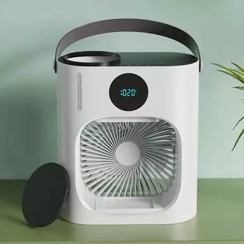 Air Conditioner Mini Air Conditioner 900ML 3 Speeds Low Noise Cooling Humidifying USB Portable Air Cooler Mini Air Conditioner USB белый