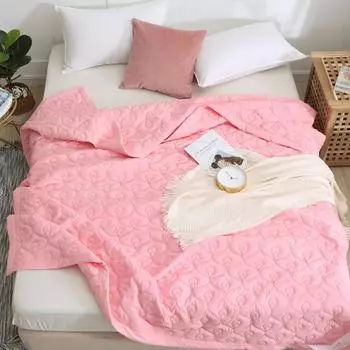 Air Conditioner Single 1.5 Meter Silk Cotton Blanket, Summer Blanket, Summer Blanket for Two People 150*200cm