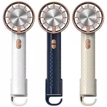 Air Conditioning Fan 3 Gears Electric Personal Fan USB Charging for Home Office бежевый