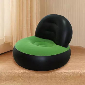 Air Couch Надувной диван со спинкой для путешествий и использования на открытом воздухе Black and Green