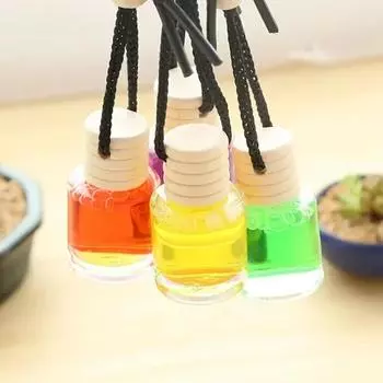 Air Freshener Hanging Perfume 1 Piece Empty Bottle Printing Perfume Hanger Car New Style Accessories Color Random Random1pc-no perfume