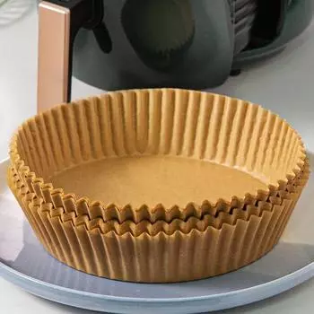 Air Fryer Disposable Paper Oilproof Non-Stick Baking Papers Round Air-Fryer Paper Liners Paper Kitchen Accessories 50/100Pcs