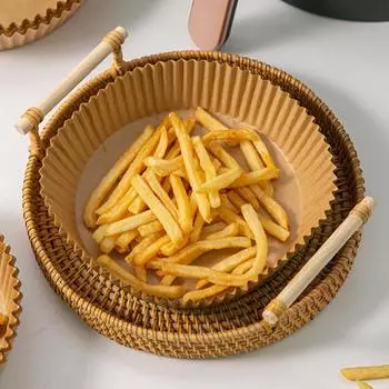 Air fryer liners Paper Disposable Non-stick Paper For Air Fryer Microwave Oven Pan Oilproof Baking Mat Kitchen Baking Tools 50