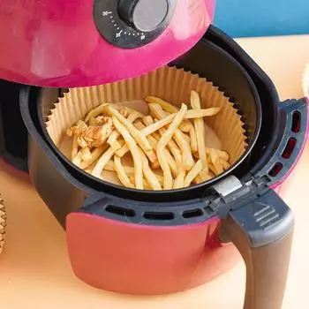 Специальная бумага для фритюрницы, промокательная бумага для масла, бумага для выпечки, барбекю, бытовая еда, силиконовая бумага, круглая бумажная тарелка special Color 50 /10pcs