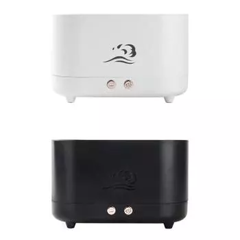 Air Humidifier Bedroom Essential Oil Diffuser Desktop LED Flame Humidifier 225ml белый