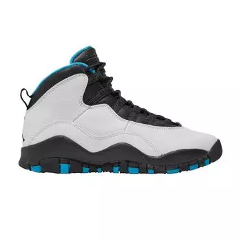 Air Jordan 10 Retro GS Powder Blue 2014 Женские кроссовки White Dk-Powder-Blue-Black 310806-106