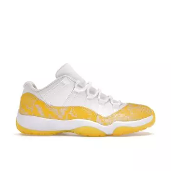 Air Jordan 11 Low Yellow Snakeskin Женские кроссовки White Tour-Yellow Sail AH7860-107 35.5