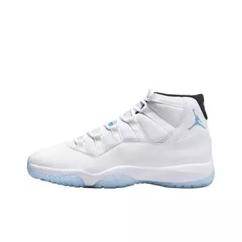 Air Jordan 11 Retro GS Legend Blue / Columbia 2024 Детские кроссовки Белый Черный 378038-104 36