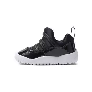 Air Jordan 11 Retro Little Flex TD Черные детские кроссовки бело-спортивный-красный BQ7102-002
