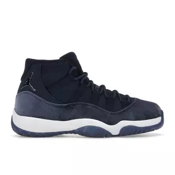 Air Jordan 11 Retro Midnight Navy Velvet женские кроссовки синий металлик-серебристый белый AR0715-441 35.5