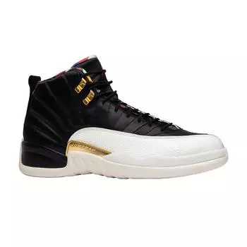 Air Jordan 12 Retro Chinese New Year 2019 Мужские кроссовки Черный Парус-Металлик-Золото-Настоящий Красный CI2977-006 40.5