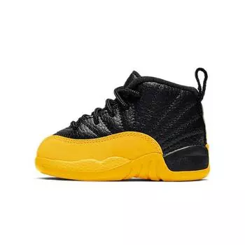 Air Jordan 12 Retro TD University Gold Детские кроссовки Черные 850000-070