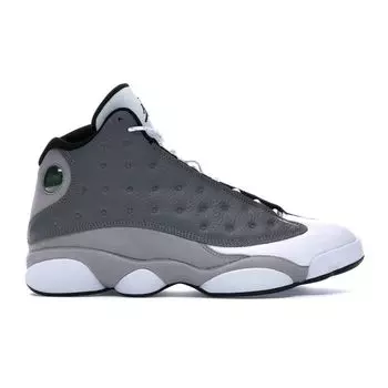 Air Jordan 13 Retro Атмосфера Серые Мужские Кроссовки Белый Университет-Красный Черный 414571-016