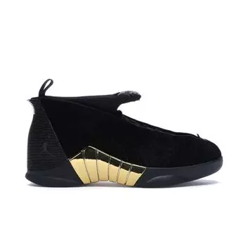 Air Jordan 15 Retro GS Doernbecher 2018 Детские кроссовки Черный металлик-золотой белый BV7110-017
