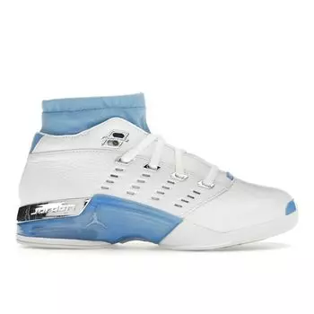 Air Jordan 17 Retro Low SP UNC 2024 Мужские кроссовки Белый University-Blue Chrome FJ0395-101 40