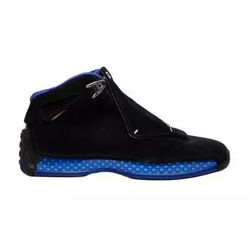 Air Jordan 18 Retro Black Sport Royal 2018 Мужские кроссовки Синие металлик-серебристые AA2494-007