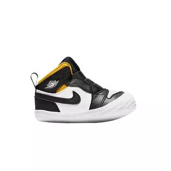 Air Jordan 1 Crib Bootie Black Varsity Maize Детские кроссовки Белые AT3745-017 18.5