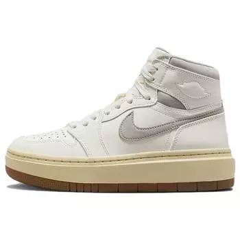 Air Jordan 1 Elevate High SE Sail College Серые женские кроссовки Кремовые бледно-ванильные, средне-коричневые DZ3744-100 36.5