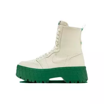 Air Jordan 1 High Brooklyn Coconut Milk Pine Green Женские кроссовки Кремовые FJ5737-103 38.5