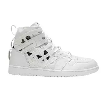 Air Jordan 1 High Cargo Metallic Silver Мужские кроссовки Белый металлик-серебристый-оранжевый-черный CD6757-100