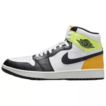 Air Jordan 1 High Golf Volt Gold Мужские кроссовки Белый Черный Университет-Золото DQ0660-105 42