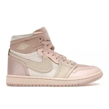 Air Jordan 1 High Method of Make Pink Oxford Women Sneakers Atmosphere Phantom Legend-Light-Brown FZ8779-600 37.5