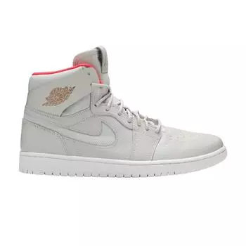 Air Jordan 1 High Nouveau Medium Beige Мужские кроссовки Серые Pure-Platinum Pure-Platinum-Bright-Crimson-White 819176-050