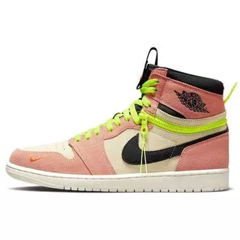 Air Jordan 1 High Switch Pink Volt Мужские кроссовки персиковые светло-персиковые черные CW6576-800 42.5