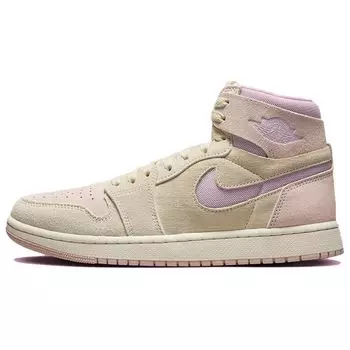 Air Jordan 1 High Zoom Comfort 2 Muslin Plum Chalk женские кроссовки кремовые частицы-бежевый парус DV1305-100 39